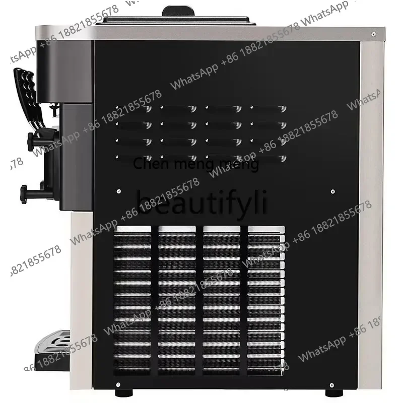 آلة الآيس كريم المكتبية a56 آلة الآيس كريم الأوتوماتيكية التجارية بثلاثة ألوان ، آلة الآيس كريم