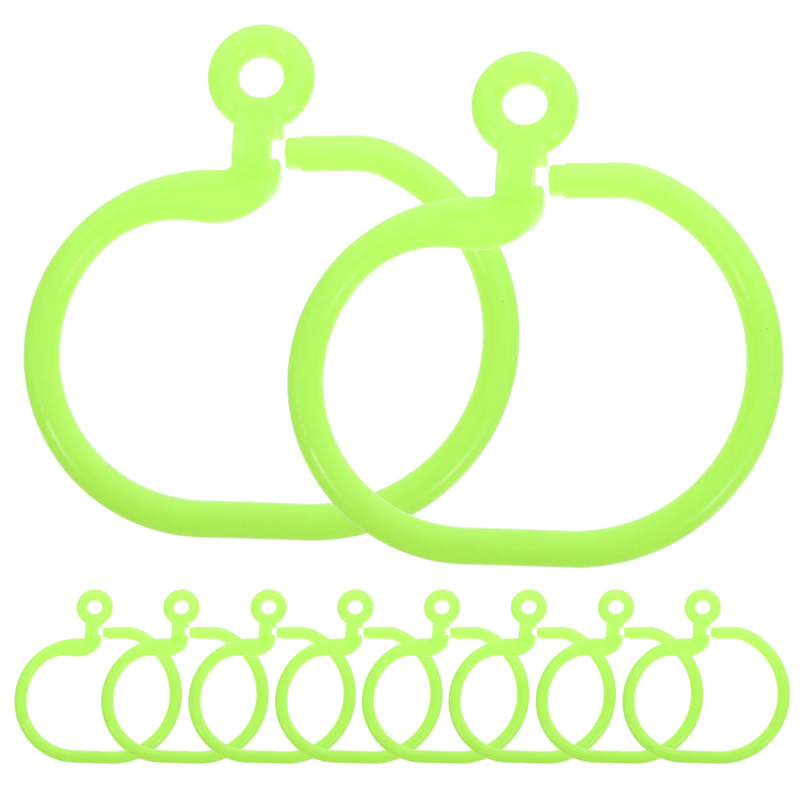 

10pcs Cattle Nose Ring Plastic Cow Weaner Ring For Livestock Control Durable Traction Tool Small Calf Accessory Farm Supply