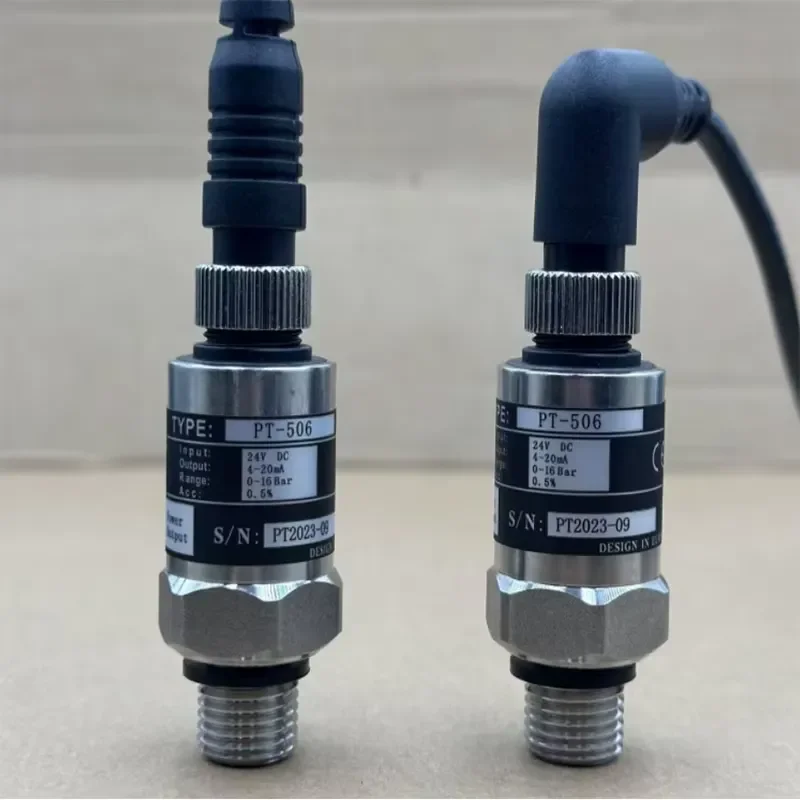 10/16/25bar water pump pressure sensor 4-20mA G1/4 24VDC 2-meter elbow/straight head optional PT-506