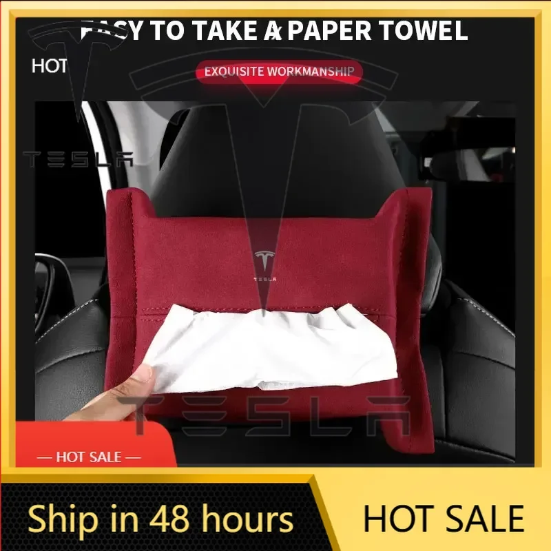 

Car Sticker Tesla Car Tissue Box Holder Sun Visor Seat Back Car Accessories for Tesla Model 3 S X Y 2022 Style Roadster Invader