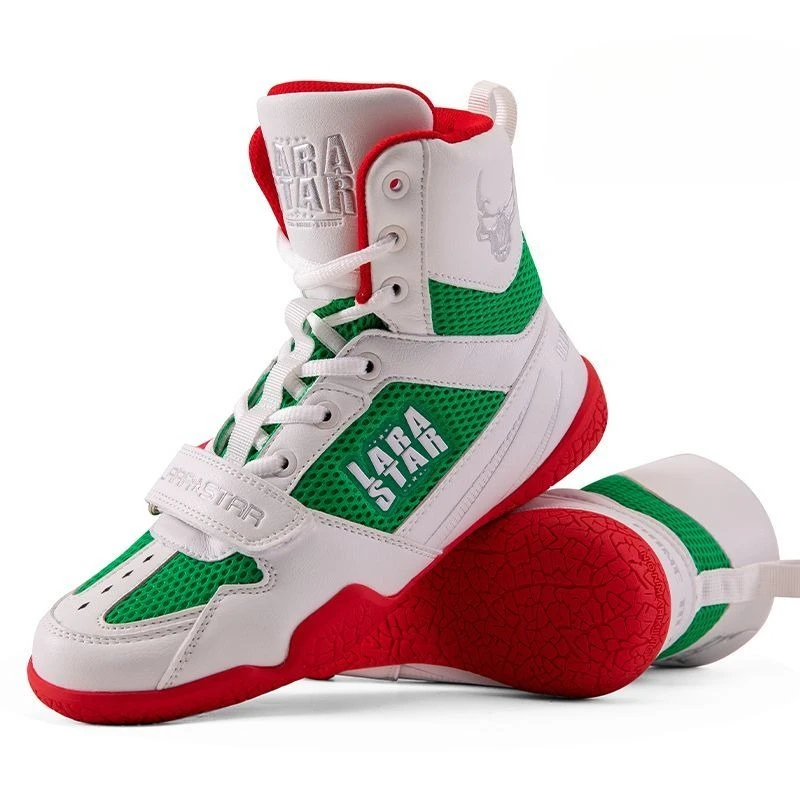 Genuine Bone Blade Series Professional Boxing Shoes, High-top Sanda Fighting Training Shoe