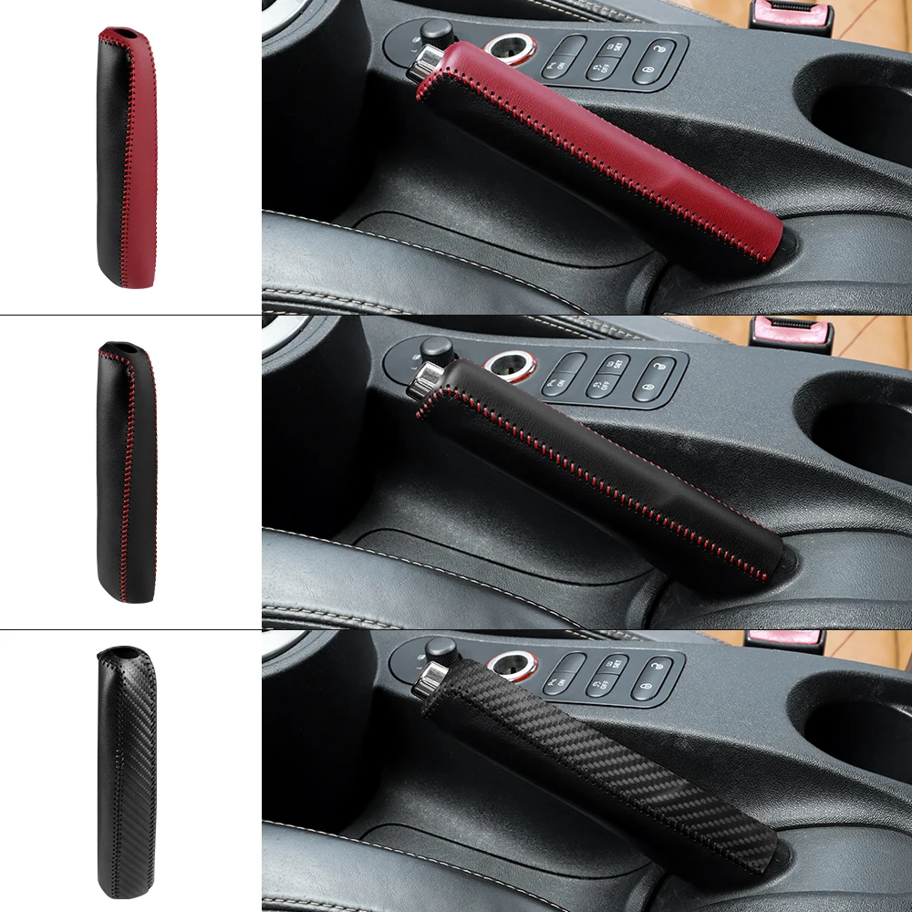 Genuine Leather Hand-stitched For SEAT Altea Toledo MK1 MK2 Ibiza Leon Cupra 2005-2012 LHD RHD Car Handbrake Cover Accessories
