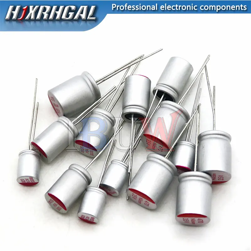 10PCS Solid Electrolytic Capacitor DIP Low ESR 6.3V 10V 16V 25V 35V 50V 63V 10UF 47UF 100UF 220UF 470UF 820UF 1000UF 1500UF