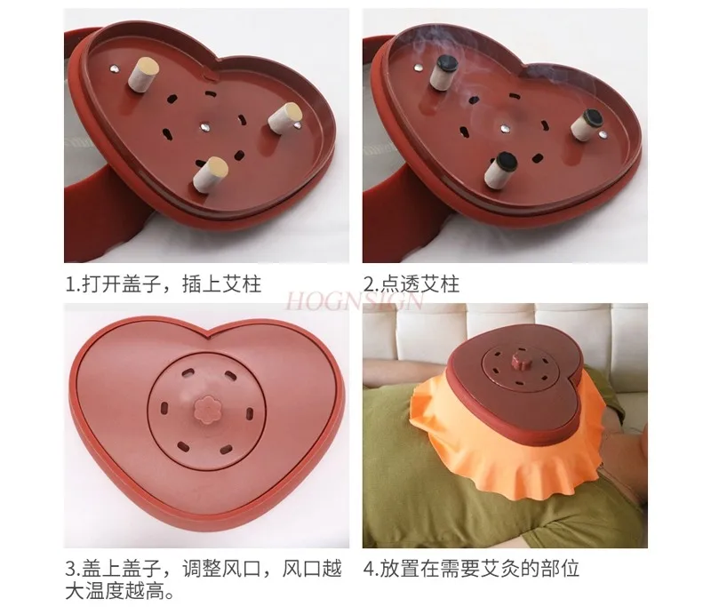 Large portable moxibustion household moxibustion box to remove moisture palace cold breast buttocks palace moxibustion beauty