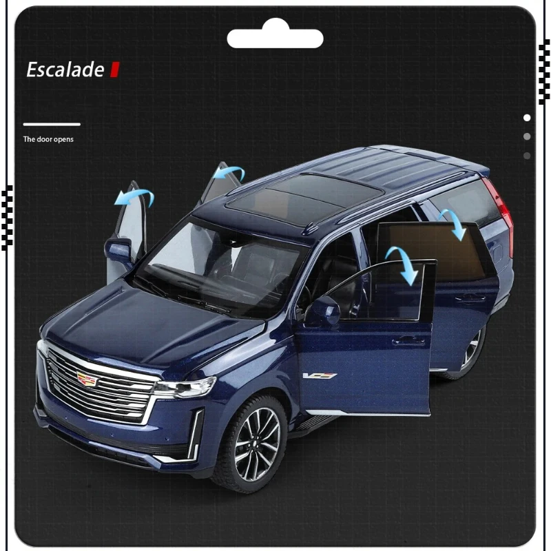 1:24 エスカレード SUV 合金ダイキャストおもちゃの車モデルサウンドとライト子供のおもちゃグッズ誕生日ギフト