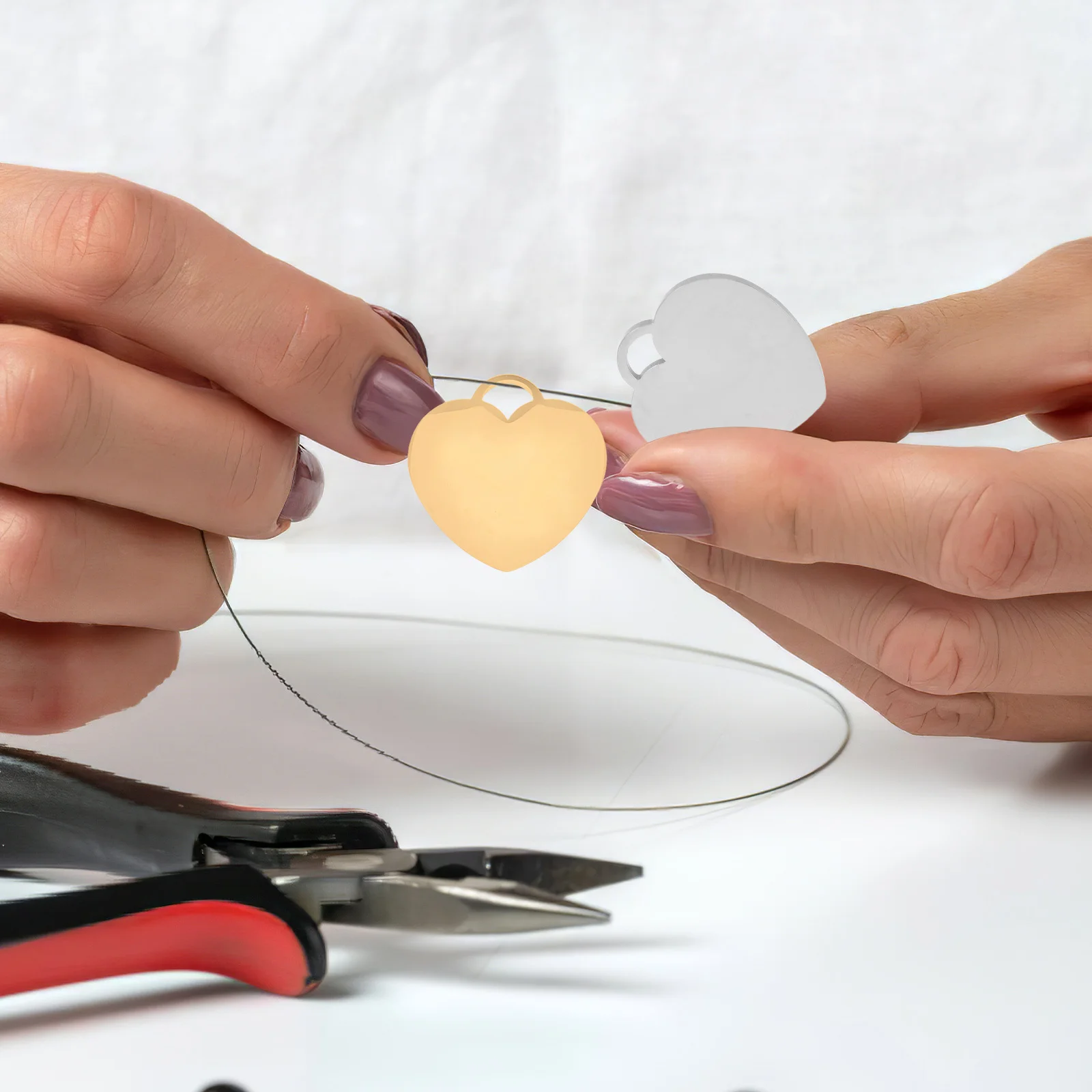 

20Pcs Stainless Steel Heart Pendant Blanks Blank Tags for Engraving DIY Jewelry Making Necklace Bracelet Earring Charms