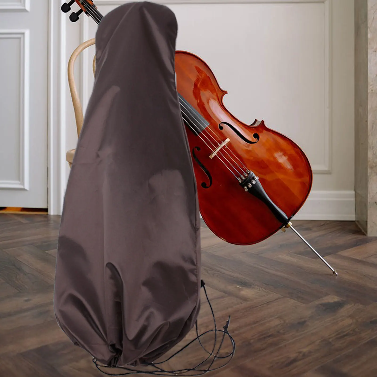

1pc Silk Cello Cover Dust-Proof Supple Protector Anti-Dust Decorative Thick Material Scratch Protection For Cello Durable Guard