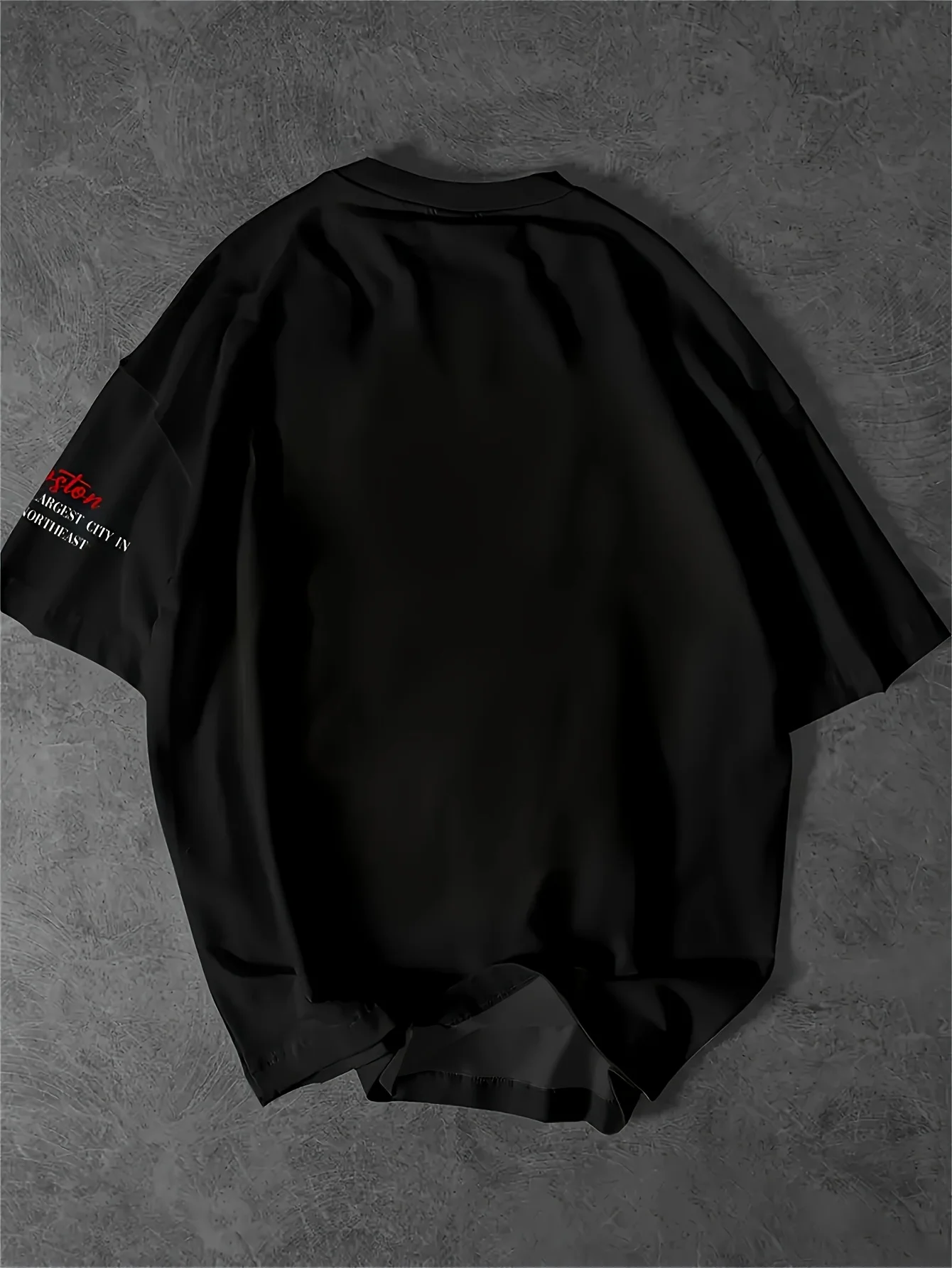 Boston 23 Men's Casual Graphic T-shirt Black short sleeve crew neck Comfortable fit casual Sportswear graphic Boston T-shirt image 3