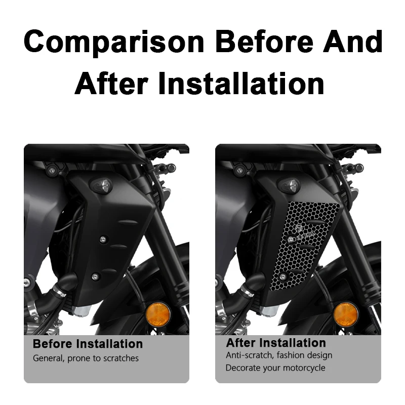POSFIRA Motorcycle Radiator Panel Stickers Vinyl Decals for Yamaha MT10 MT 10 MT-10 SP 2024 2023 2022 Decoration Accessories