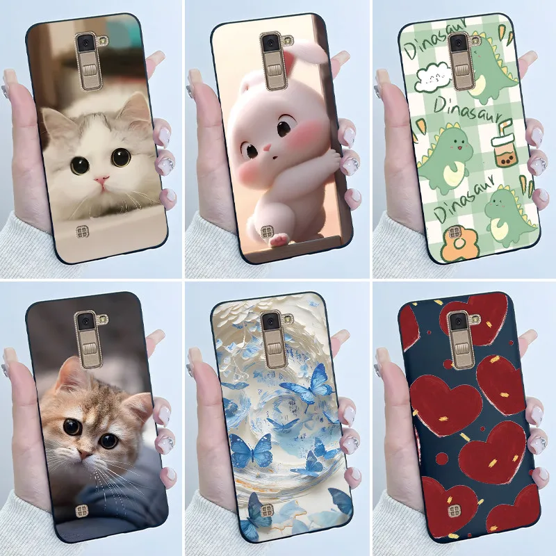 Capa Fofa para LG K10 2016 / K10 2017 / K10 2018 Capa Protetora para LG K11 2018 / K11 PLUS Capa de Silicone Macia com Desenho de Cartoon