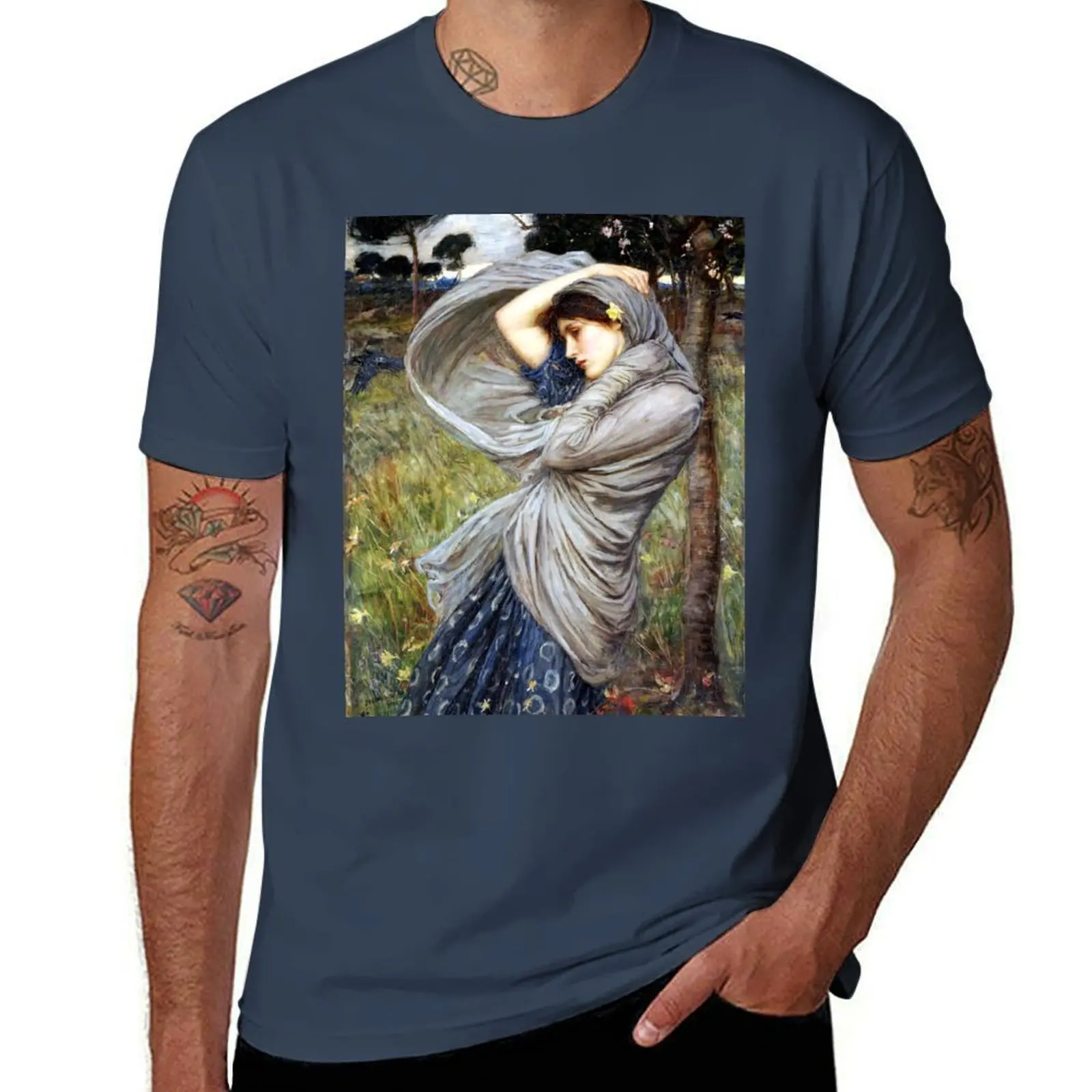 

Boreas - John William Waterhouse T-Shirt clothes vintage t shirts funny meme t-shirts summer tops T-shirts for men cotton