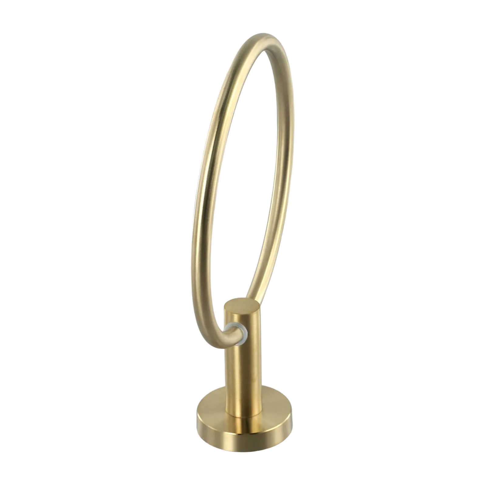 Wall Mounted Towel Ring Holder, Elegant and High end Look, Brushed Golden, Space saving Design, Perfect for Bathrobes