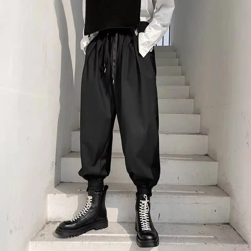 

Весенние повседневные мужские трусы-шаровары большого размера с регулируемым классическим мешковатым шнурком