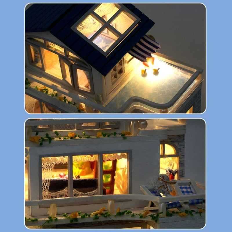 Przyjazny dla początkujących zestaw rzemieślniczy DIY Oaken House Lekkie podziały dokładności cięcia Ilustrowany podręcznik krok