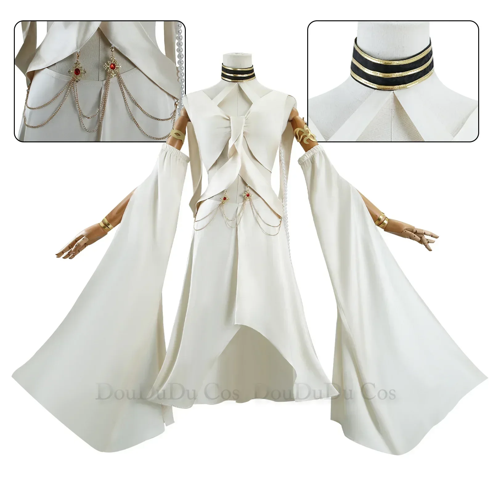 Game Honkai: Star Rail Abundance Aeon Cosplay Costume White Skirt Uniform Headwear Woman Sexy Lovely Carnival Christmas Suit