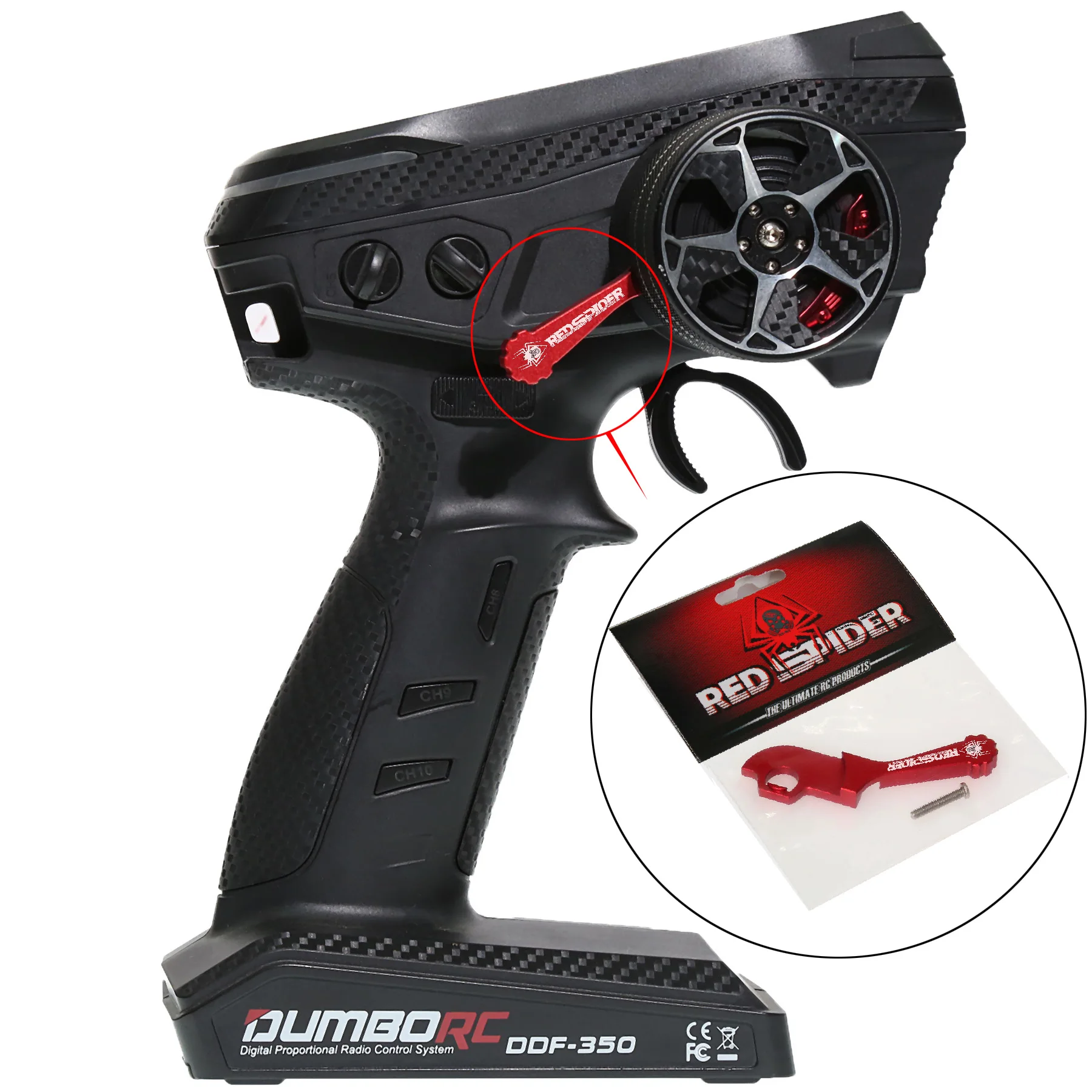 Metal Transmitter Steering Wheel Trigger One-handed Control Adapter For DUMBORC DDF-350 Control Upgrade ﻿