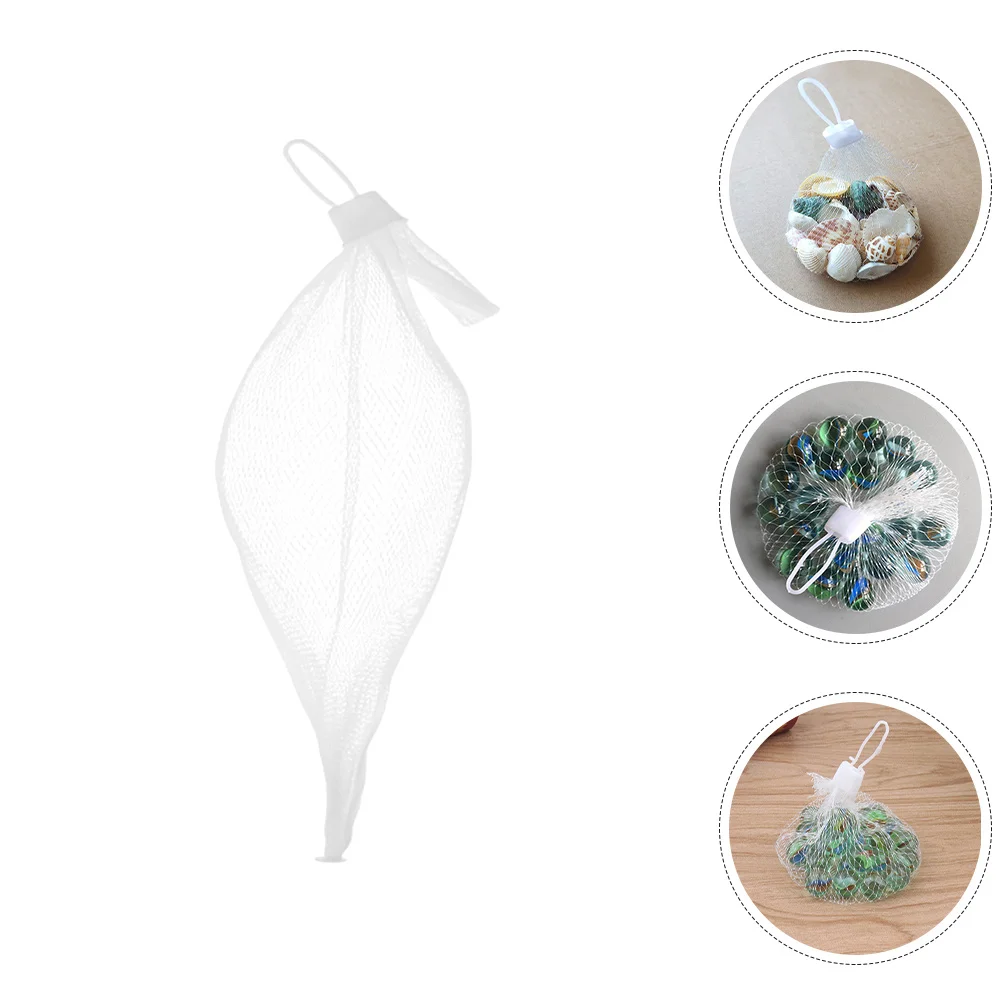 100 шт., сумка для хранения шаров, пластиковая сетчатая сумка, органайзер на шнурке для хранения ювелирных изделий из шариков и бусин для стрельбы