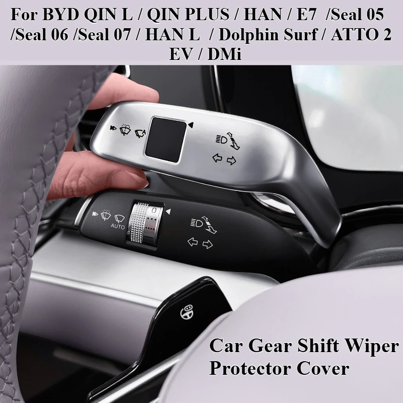 Funda protectora para la palanca de cambios del coche, para BYD QIN L, QIN PLUS, HAN E7, Seal 050607, HAN L, Dolphin Surf, ATTO 2 EV/DMi