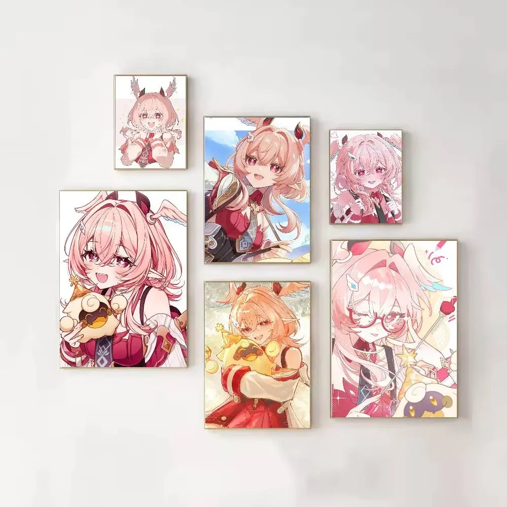 Linnea Cute Genshin Impact Poster HD  Waterproof Wall Art Ideal for Home Office Dorm Gift