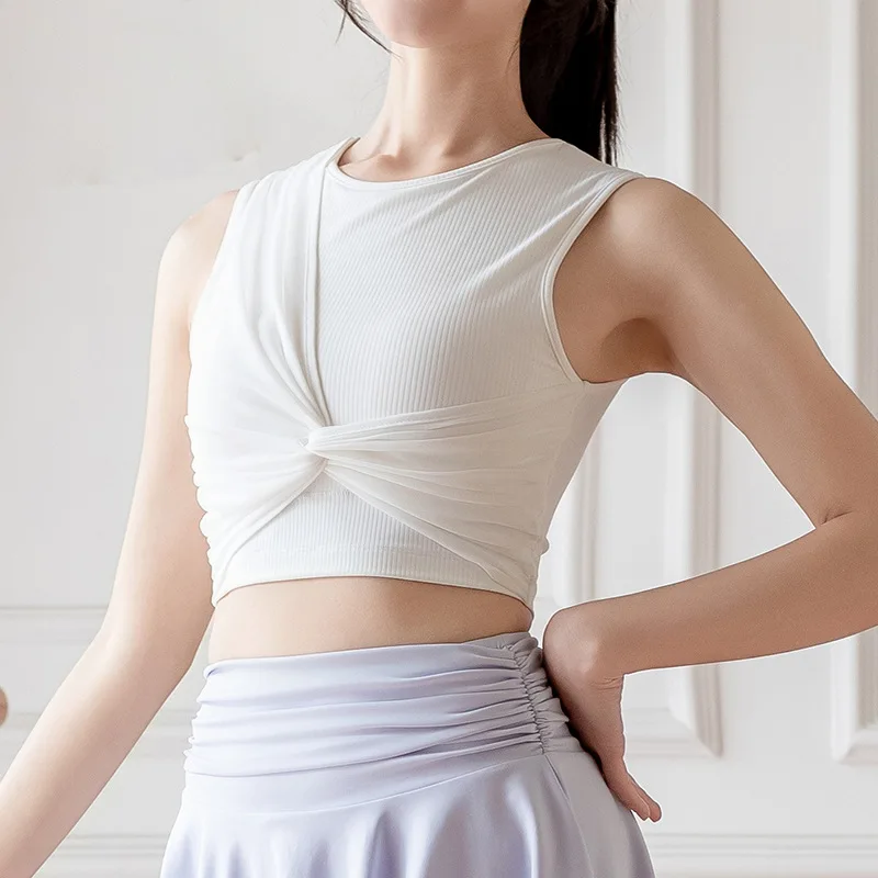 Nadanbao جديد ملابس داخلية رياضية عالية المرونة شبكة عقدة ضئيلة ملابس اليوغا مع وسادة الصدر عارية الشعور تشغيل سترة لياقة بدنية 2025 #4