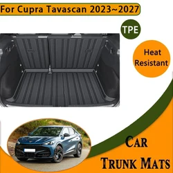 Car Trunk Mat For Cupra Tavascan VW Volkswagen ID. UNYX 2023 2024 2025 2026 2027 Waterproof Pad Cargo Cover Rug Auto Acesssories