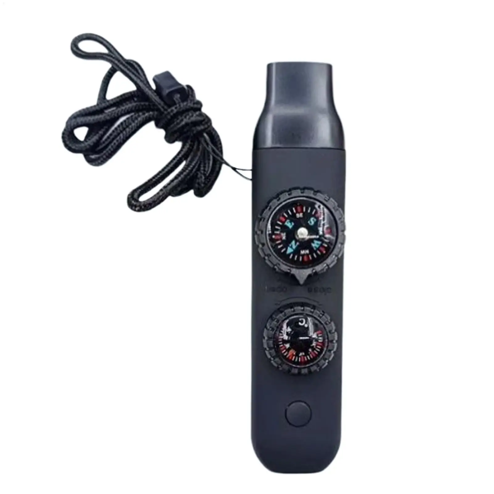 

7-in-1 Survival Whistle Outdoor Portable Survival Whistle with Light Women Men Safety Gear with Compass Function and Lanyard