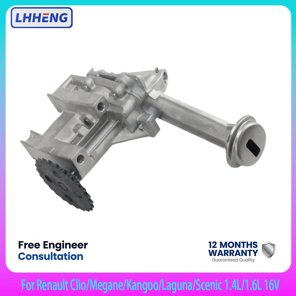 Engine Oil Pump 24 Teeth Renault Clio Megane Kangoo Laguna Scenic 1.4L 1.6L K4M K4J 7701693576 1999-2011
