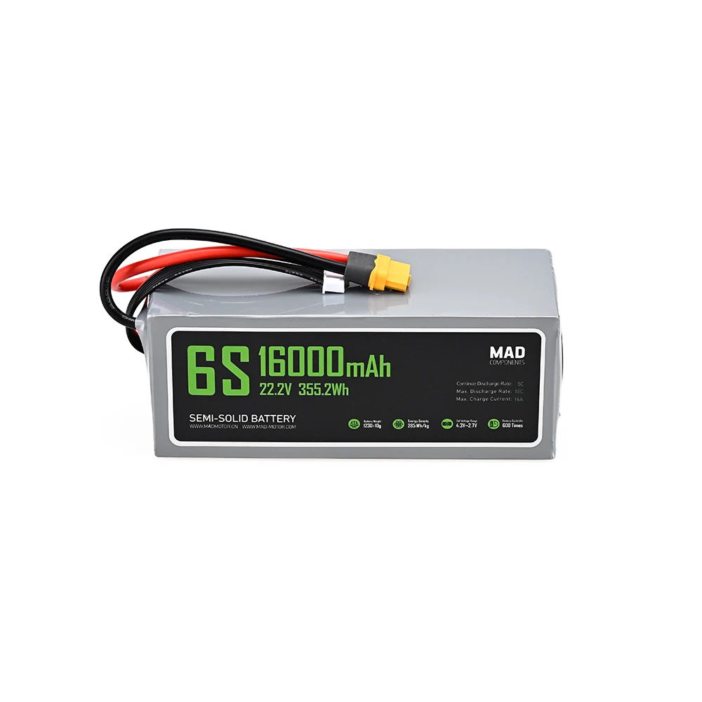 MAD 6S 16Ah Drone Solid State Lithium-ion Battery