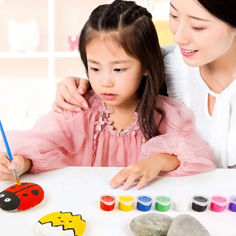 F62D Zestawy do malowania DIY Art Craft Toy Stone Kolorowanka do wczesnego uczenia się malucha