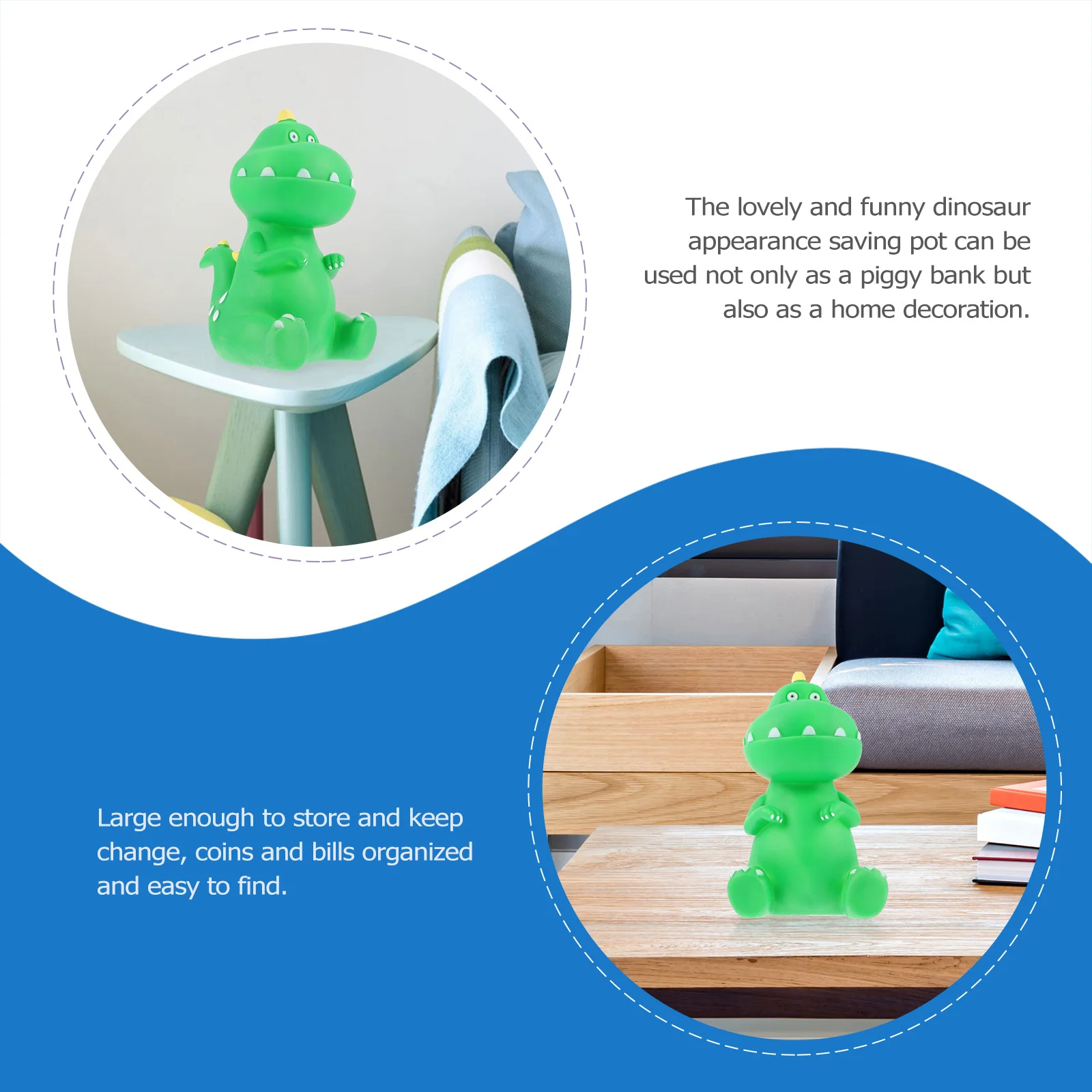

Dinosaur Saving Pot Creative Large Kids Money Bank Adorable Coin Jar Home Decor Dinosaur Saving Pot Money Bank Decor