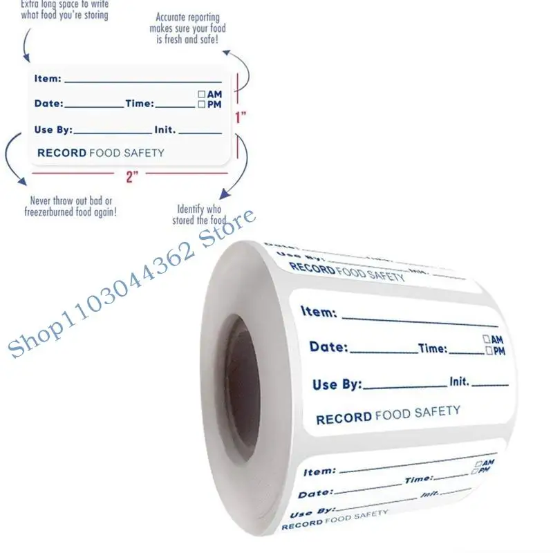 A3PA Label Sticker Label Makanan Lepas untuk Kitchen Cafe