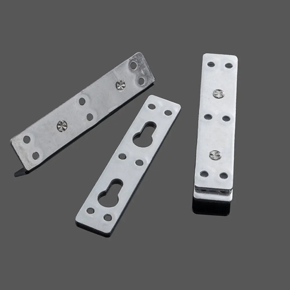 8Pcs Bed Hinge Square Corner Metal Thickened Connecting Hinge Fast Assembly for Bed Frames Headboards Footboards Accessories