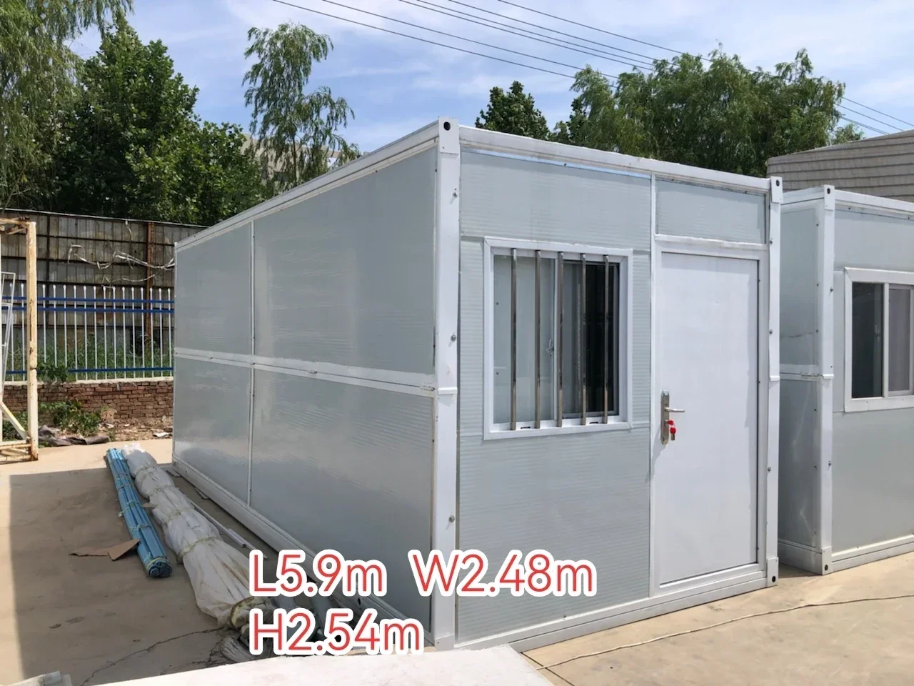 5Container mobile house residents integrated color steel house office simple assembly removable material prefab house