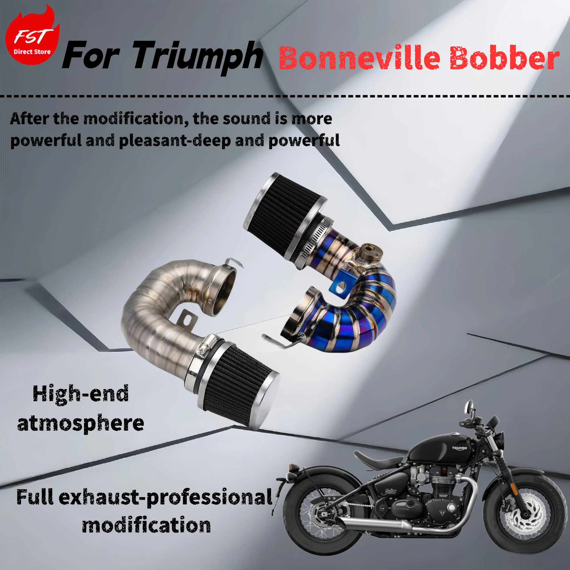 

Для Triumph BOBBER-Модифицированный воздухозаборный фильтр — звук глубокого, богатого и мощного.