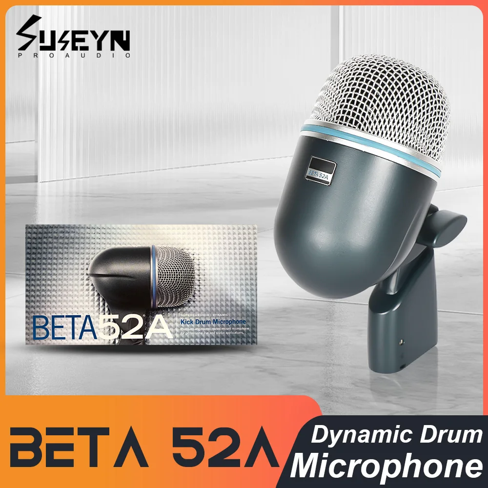 

BETA 52A Высококачественный барабанный микрофон, цельнометаллический сверхсильный эффект записи, предназначенный для нижнего барабана