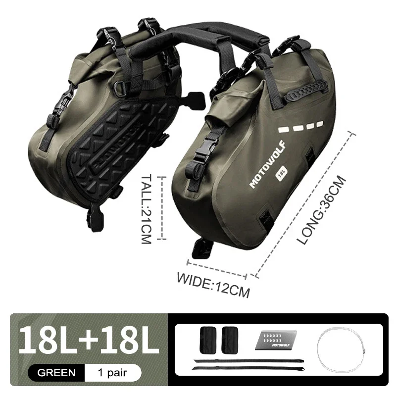 NIEUWE 18L/28L motorfiets zijtas waterdichte reisbagage tas zadeltassen universele motorfiets fietstas