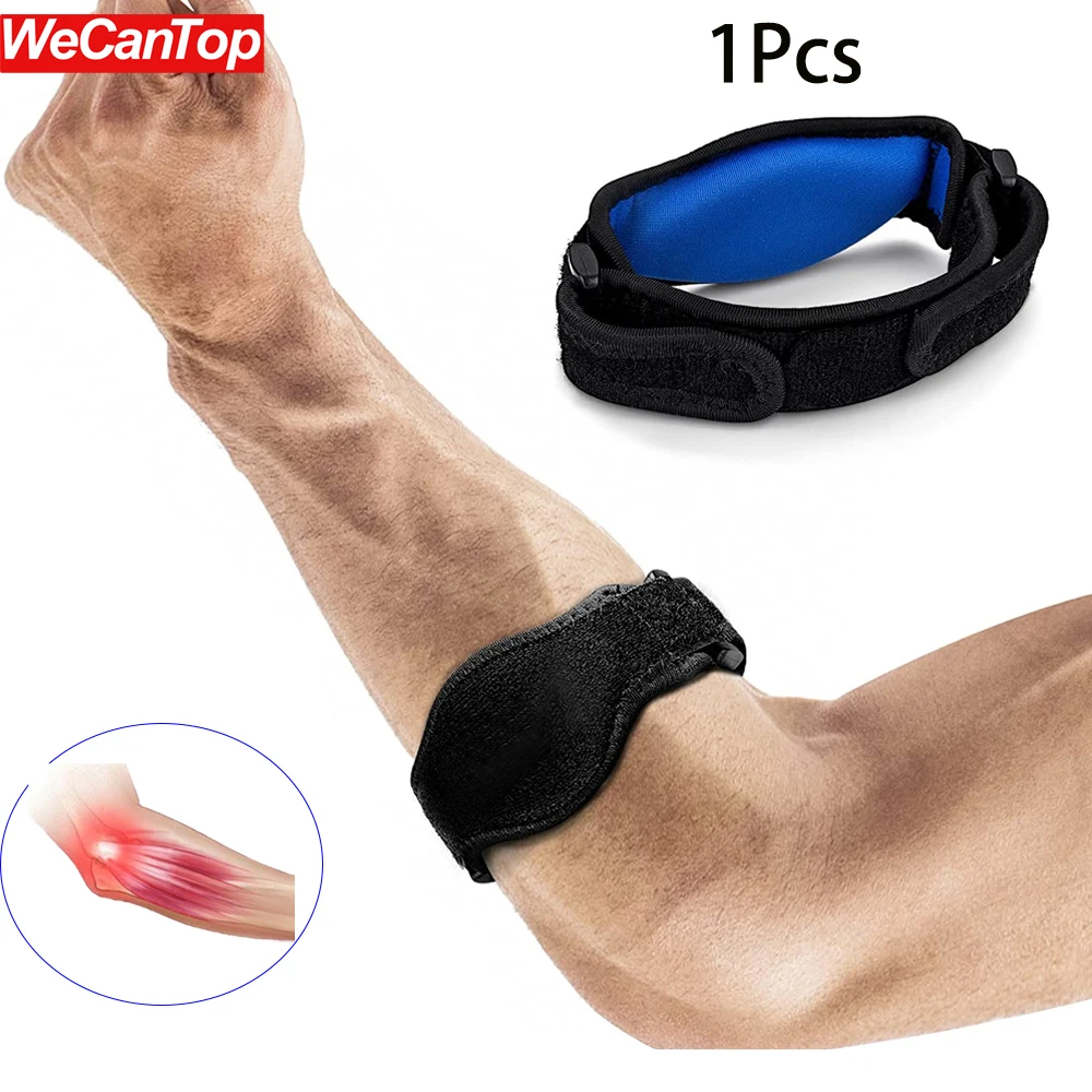 1Pcs Adjustable Golf Elbow Support Basketball Badminton Tennis Golfer's Strap Elbow Pads,Compression Pads for Tendonitis Relief