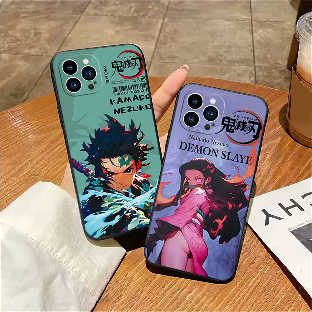 Japan Anime D-Demon Slayers Phone Case For Samsung Galaxy A73 A54 A13 A33 A53 A32 A52S Soft Cover