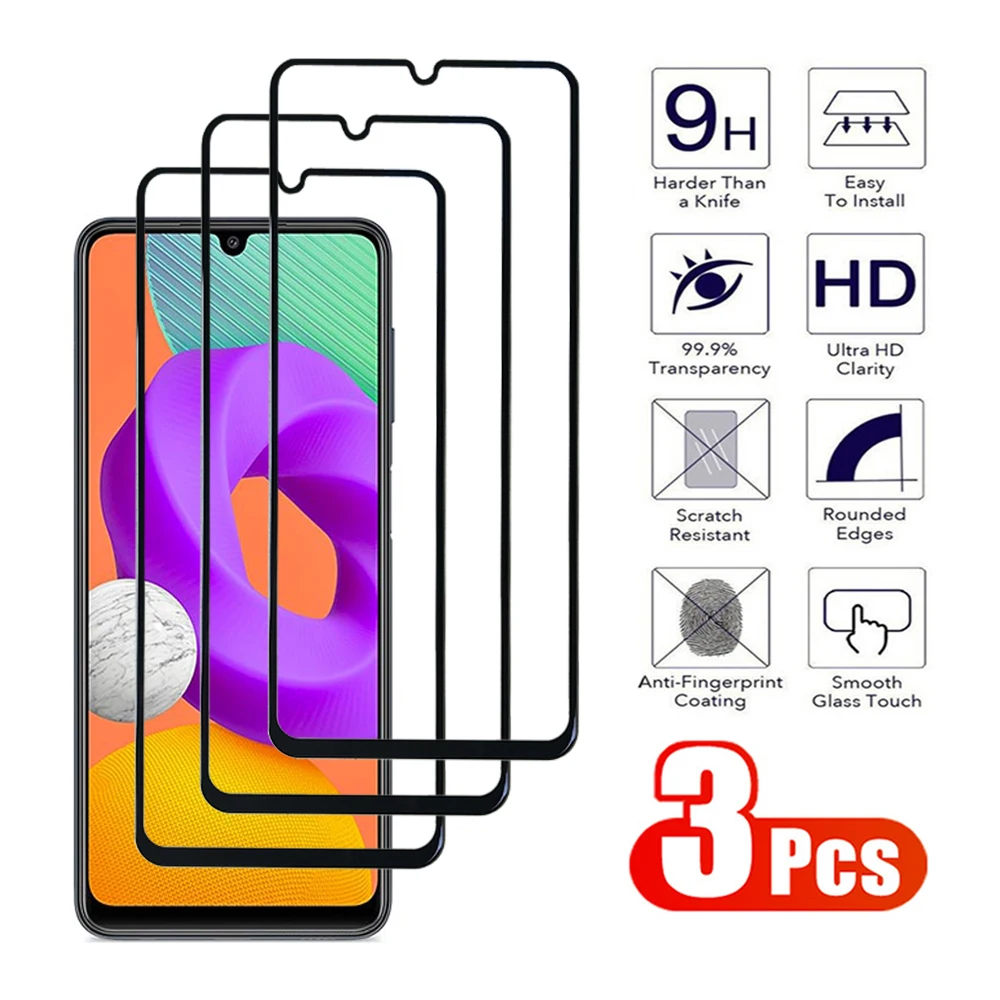 

3pcs Tempered Glass For Redmi 15C 4G 15C 5G K80 Screen Protector Transparent Film Clear 9HD