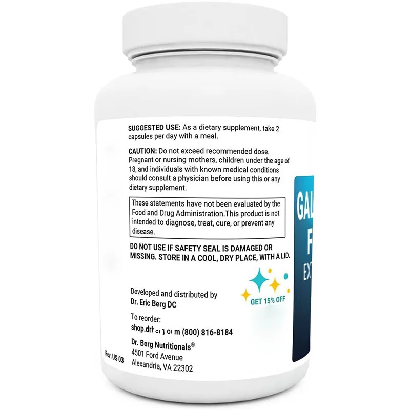 The formula contains purified bile salts, enzymes reduce bloating, indigestion, and abdominal swelling