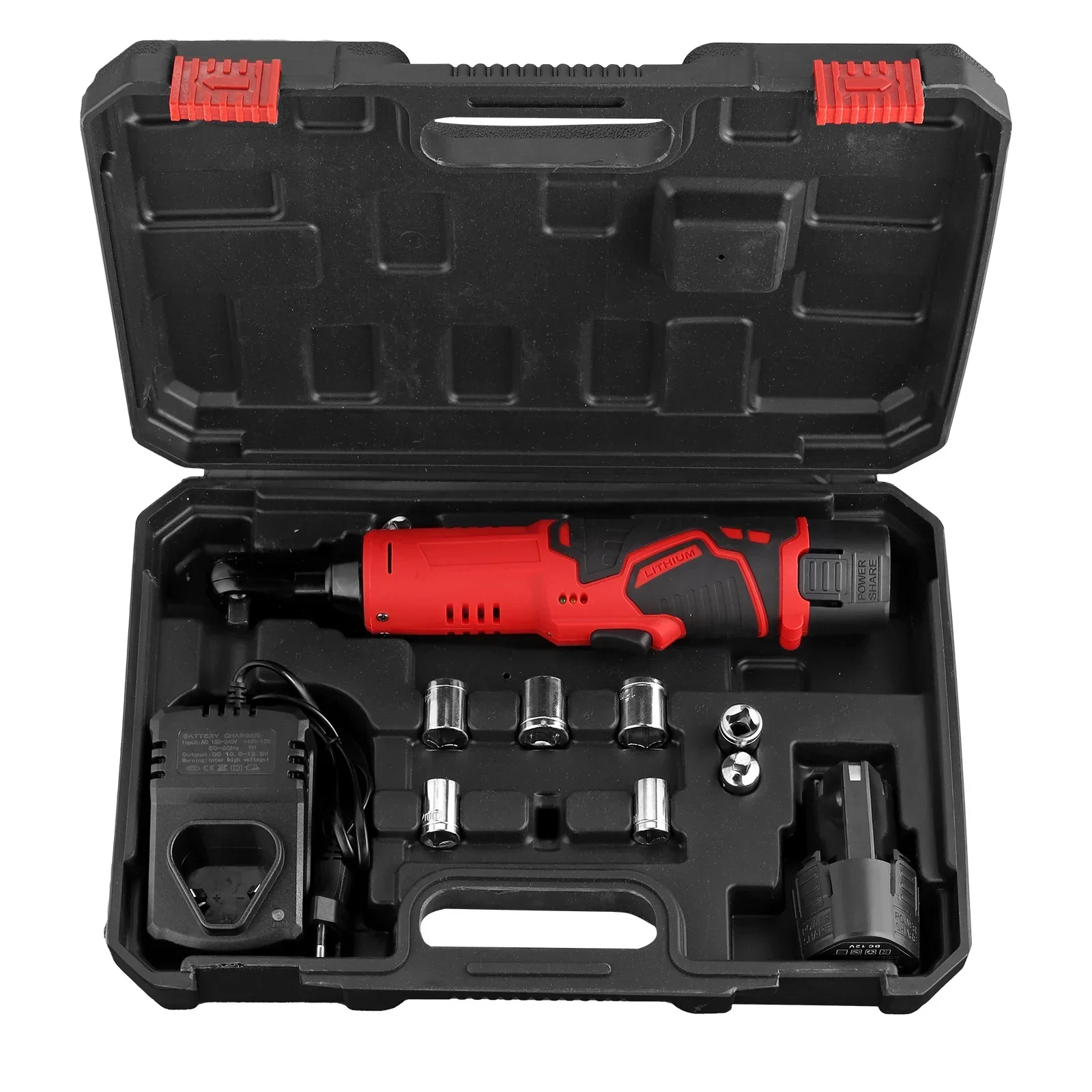 AUTTGINN Cordless Electric Ratchet Wrench Set 3/8