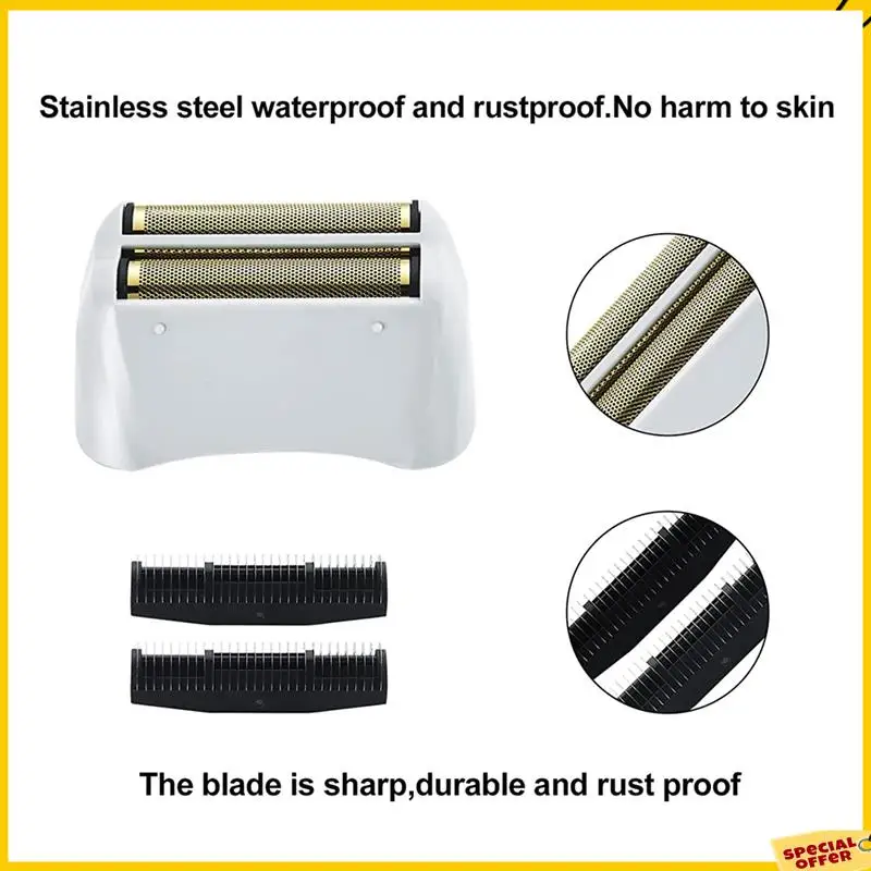 A24P 4 عبوات ماكينة حلاقة احترافية بديلة من الرقائق المعدنية والقواطع لاستبدال ماكينة الحلاقة Andis 17150(TS-1).