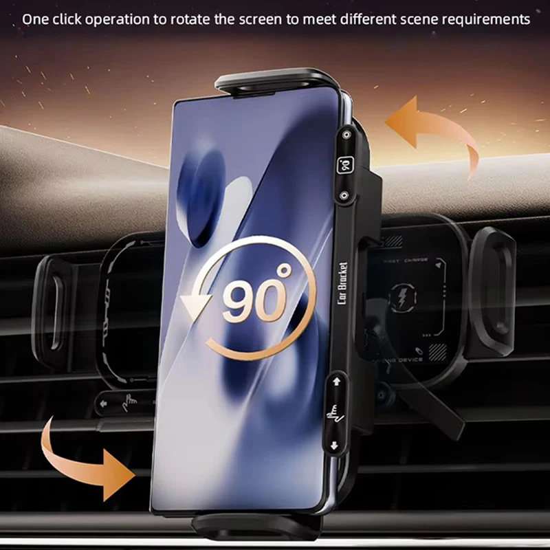 

Беспроводное зарядное устройство-подставка с двойной катушкой для быстрой зарядки в автомобиле для Samsung Galaxy Z Fold6 Fold5 4 S25 S24 Ultra iPhone 16 15 14 Pro Max