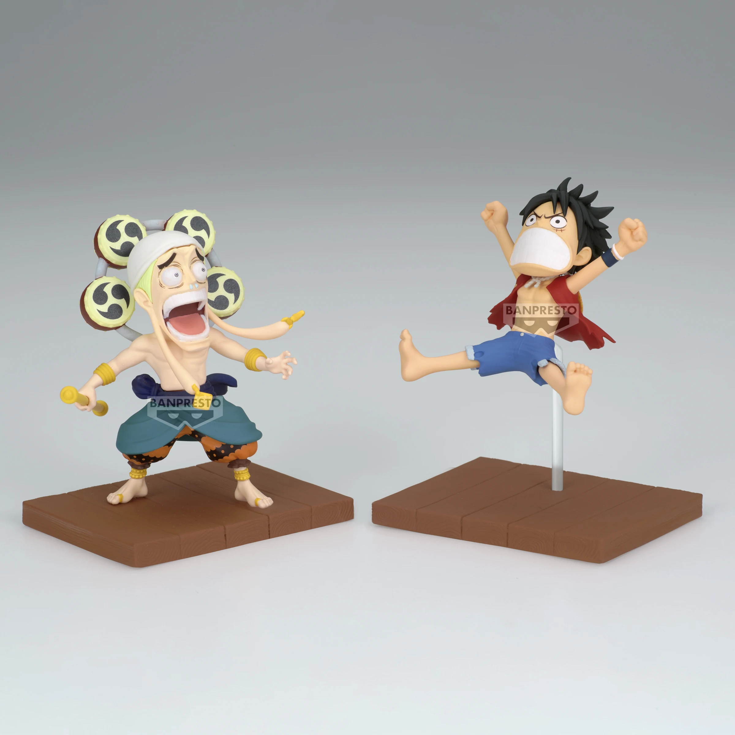 Bandai BANPRESTO Anime ONE PIECE WORLD COLLECTABLE FIGURE LOG STORIES MONKEY.D.LUFFY ENEL Action Figures Model Figurine Toys