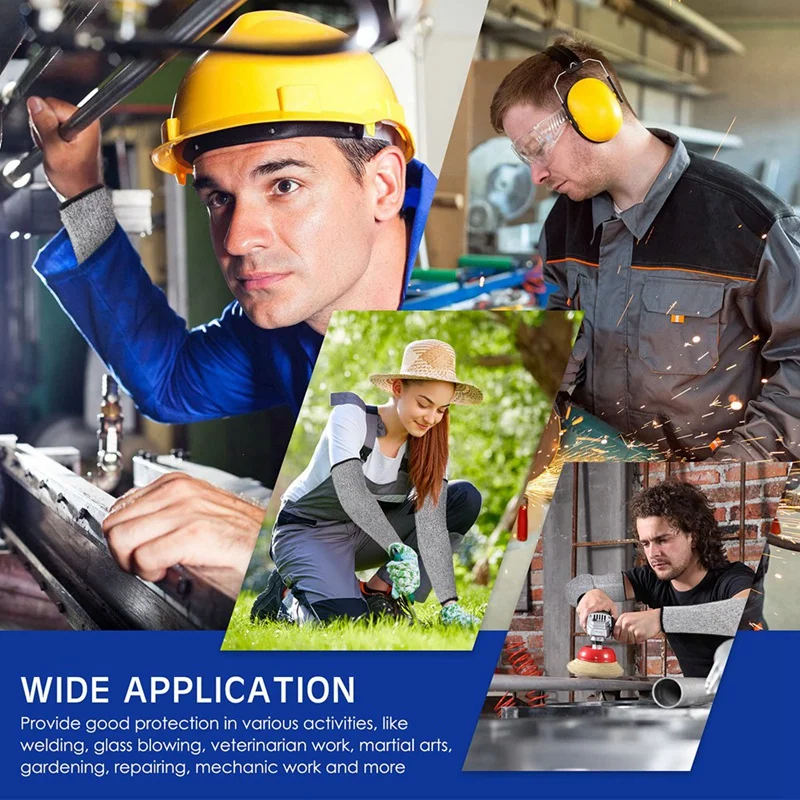 2 쌍 컷 방지 슬리브 얇은 피부 및 타박상 팔 슬리브 용 얇은 팔 보호대 팔 보호대, 검정색 내구성