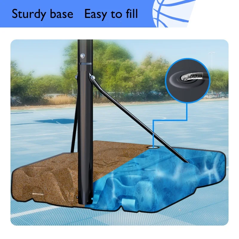 Mini Portable Basketball Hoop With Stand PE Backboard For Backyard Training