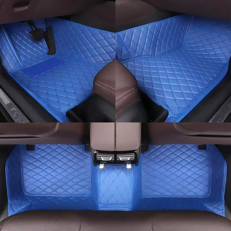 Durable Custom Leather Colorful Car Floor Mat for Mercedes Benz E Class W210 Year 1995-2001 Auto Carpet Interior Parts