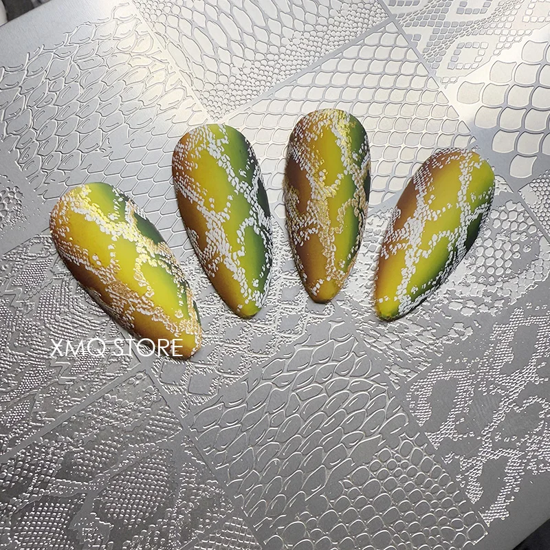 NAIL ART STAMPING PLATES LEOPARD PRINT TEMPLATE SERPENTINE IMAGEPLATE
