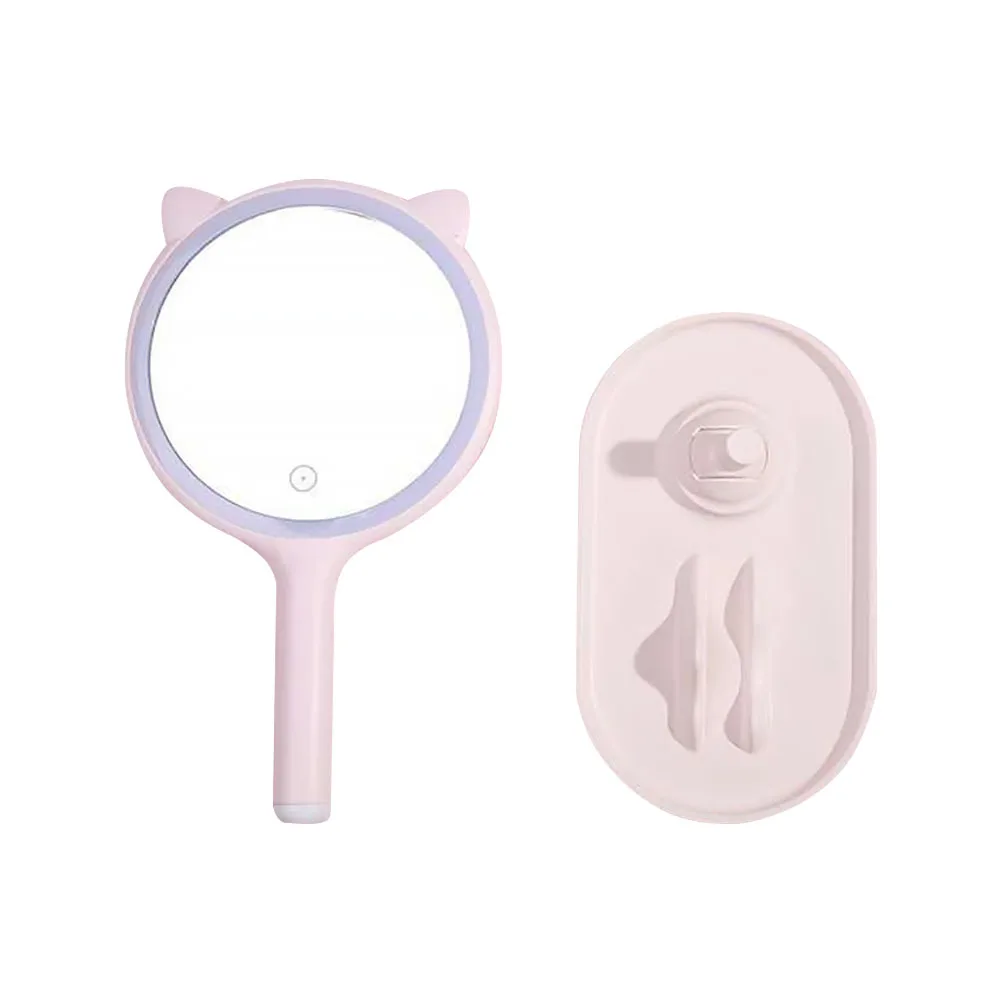 Led Lighted Makeup 360° Adjustable Vanity Mirror For Bedroom Dressing Table, Girl Mirror, Desktop Led Mirror,