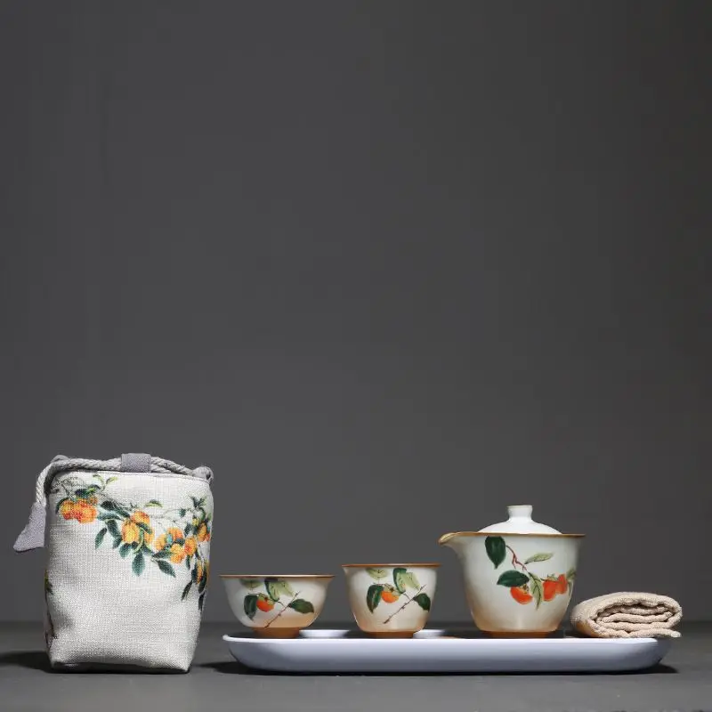 Upscale Tea Sets Ceramic Kung Fu Teaset Teacup Porcelain Service Gaiwan Tea Cups Mug of Tea Ceremony Teapot